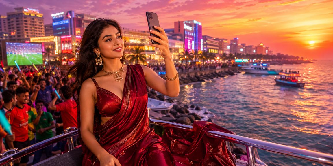 সেন্ট মার্টিন সৈকতে মোবাইলে বেটিং টিপস পড়ছেন একজন ব্যবহারকারী